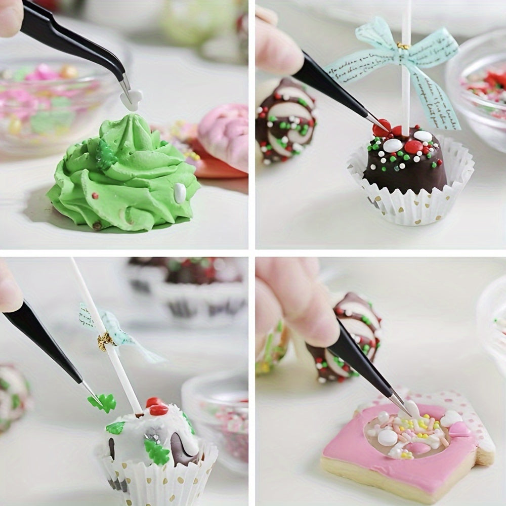 10-Piece Anti-Static Stainless Steel Tweezers Set for Electronics and Model Making