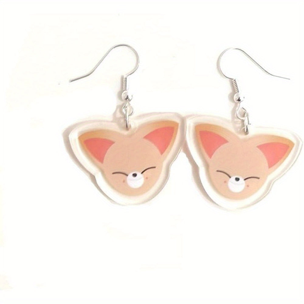Animal-Themed Earrings for Kids and Teens, Cute Korean Pop Character Jewelry