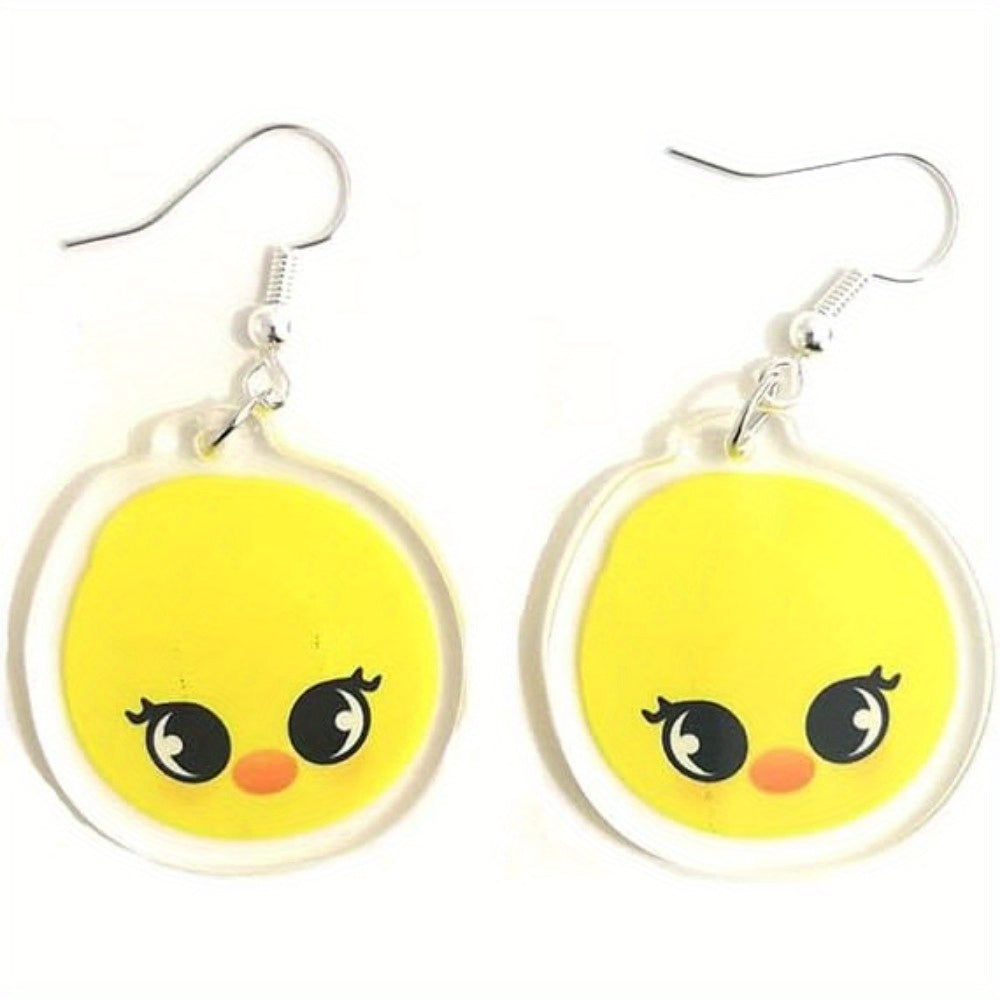 Animal-Themed Earrings for Kids and Teens, Cute Korean Pop Character Jewelry