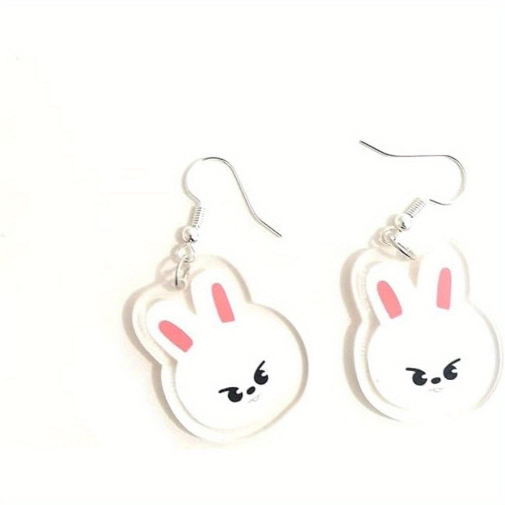 Animal-Themed Earrings for Kids and Teens, Cute Korean Pop Character Jewelry
