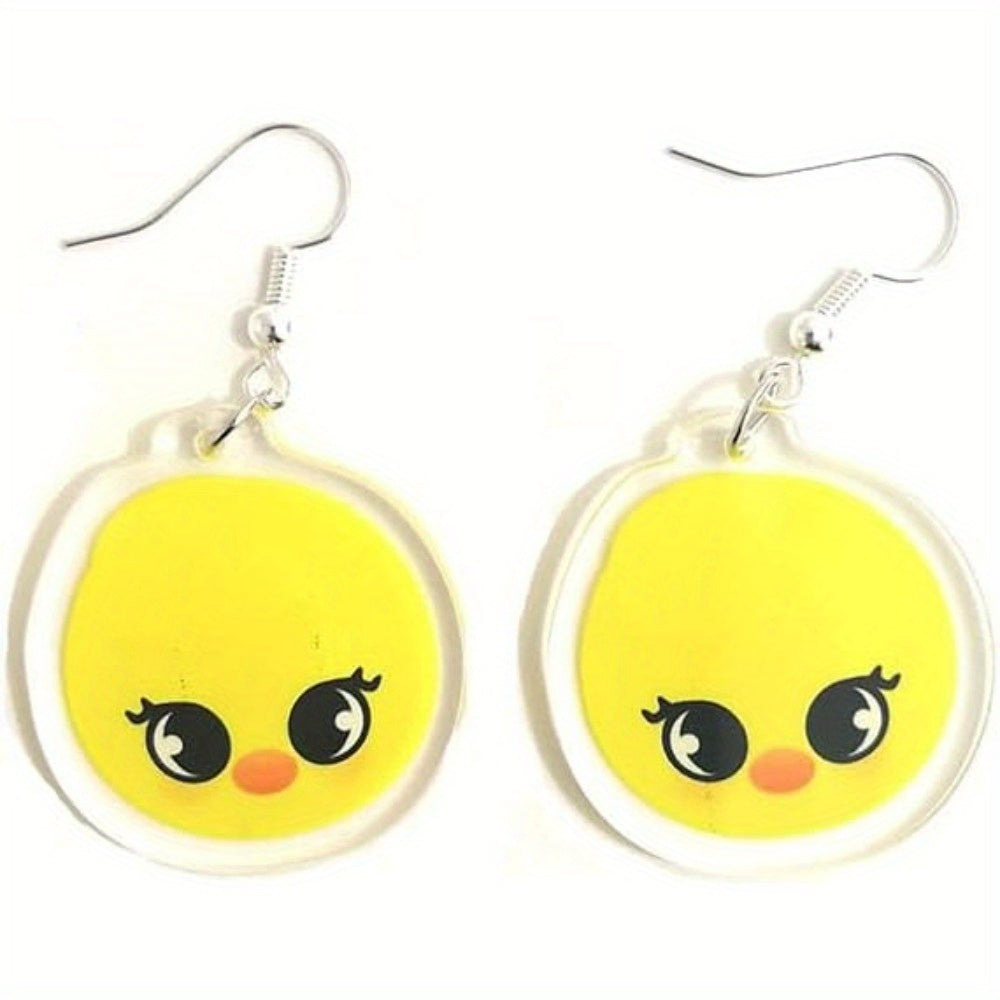 Animal-Themed Earrings for Kids and Teens, Cute Korean Pop Character Jewelry