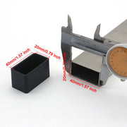 Black Plastic Foot Protectors for Cardboard Boxes and Furniture, Non-Slip, 4/8/12 Pack