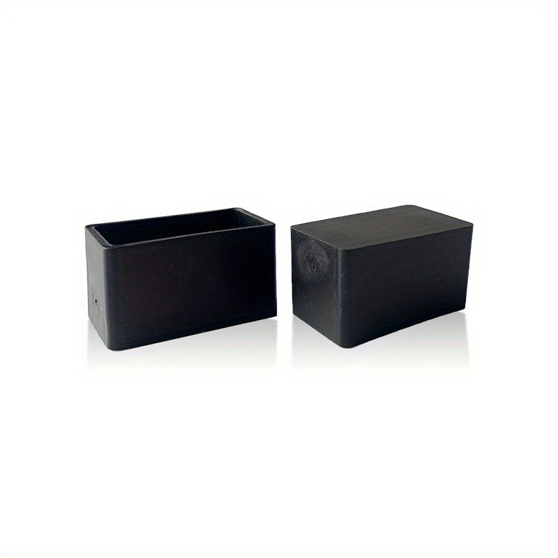 Black Plastic Foot Protectors for Cardboard Boxes and Furniture, Non-Slip, 4/8/12 Pack