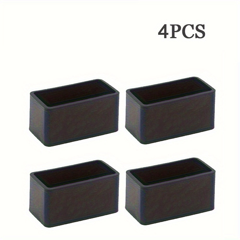Black Plastic Foot Protectors for Cardboard Boxes and Furniture, Non-Slip, 4/8/12 Pack