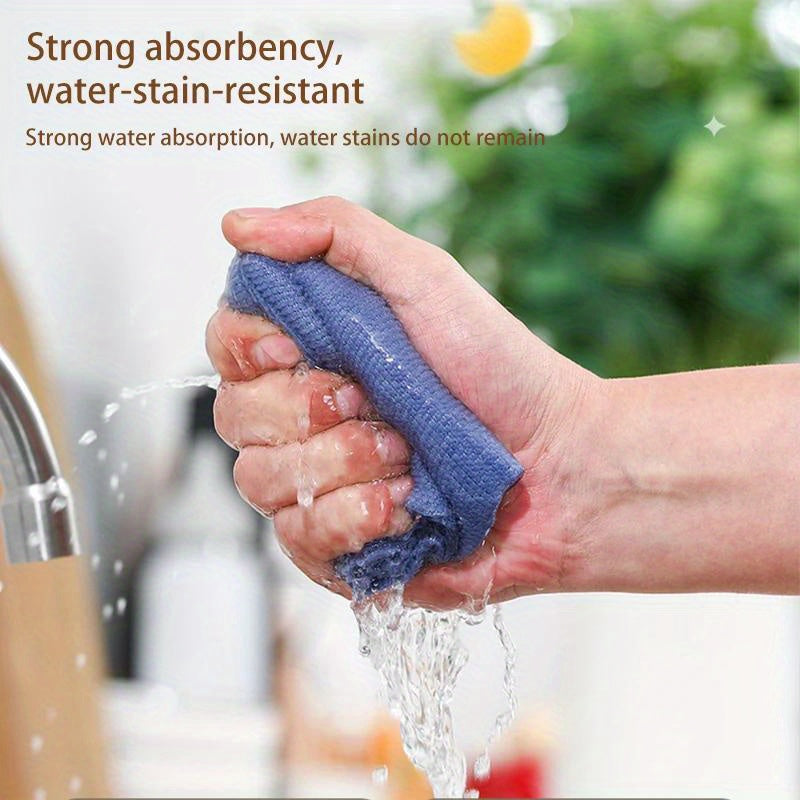 20-Pack Microfiber Cleaning Cloths Non-Woven Polyester Multi-Purpose Rags