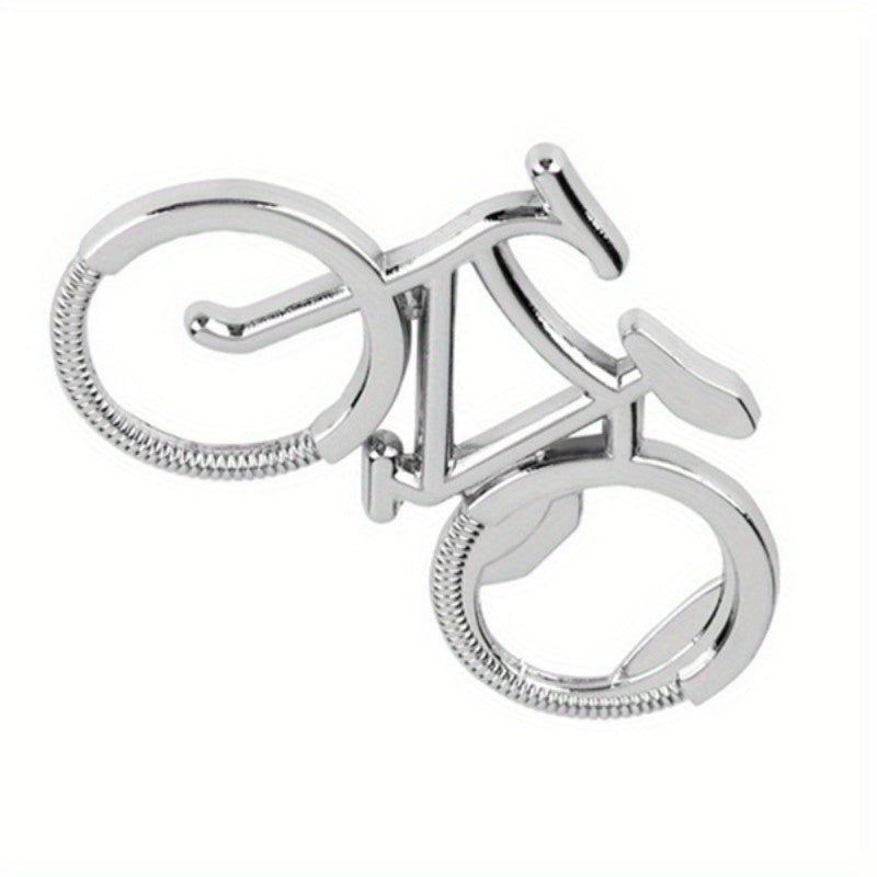 1 dona zanglamas po'latdan yasalgan velosiped shaklidagi shisha ochgich – pivo, vino va sharbat uchun ideal, oshxonada yoki tug'ilgan kunlar yoki to'ylar uchun sovg'a sifatida ajoyib.