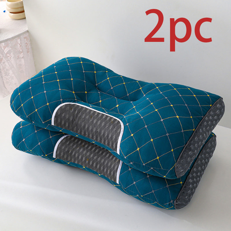 Memory Foam Pillow Inserts 2-Pack with Polyester Cover Cervical Support for Deep Sleep