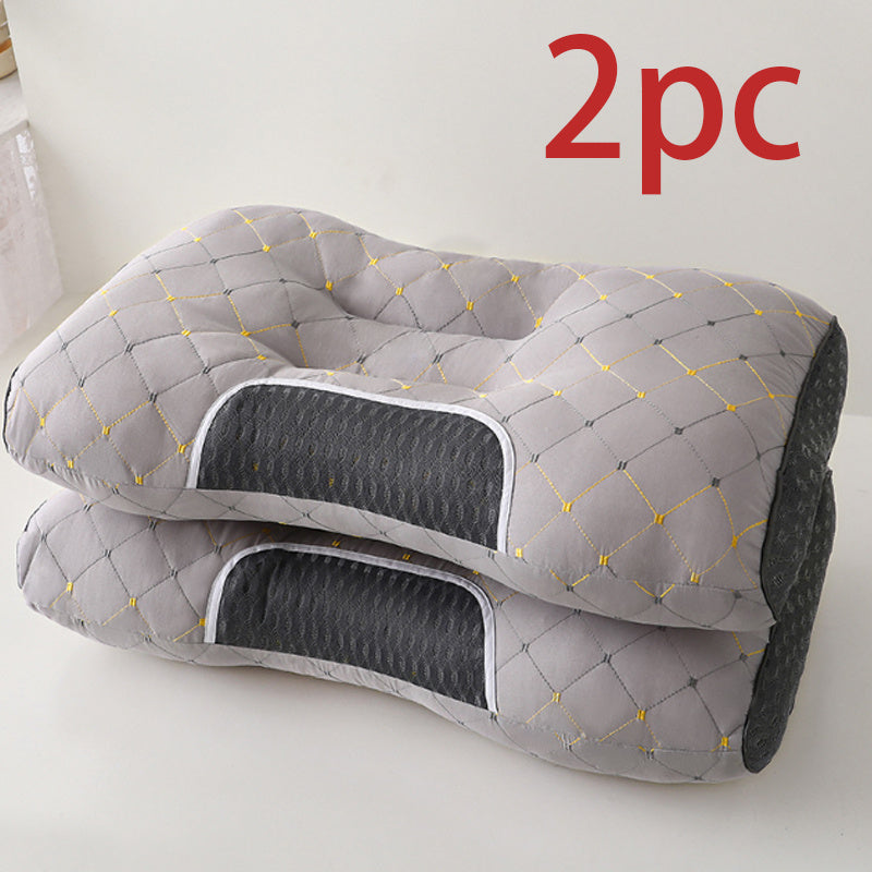 Memory Foam Pillow Inserts 2-Pack with Polyester Cover Cervical Support for Deep Sleep