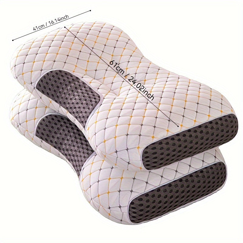Memory Foam Pillow Inserts 2-Pack with Polyester Cover Cervical Support for Deep Sleep
