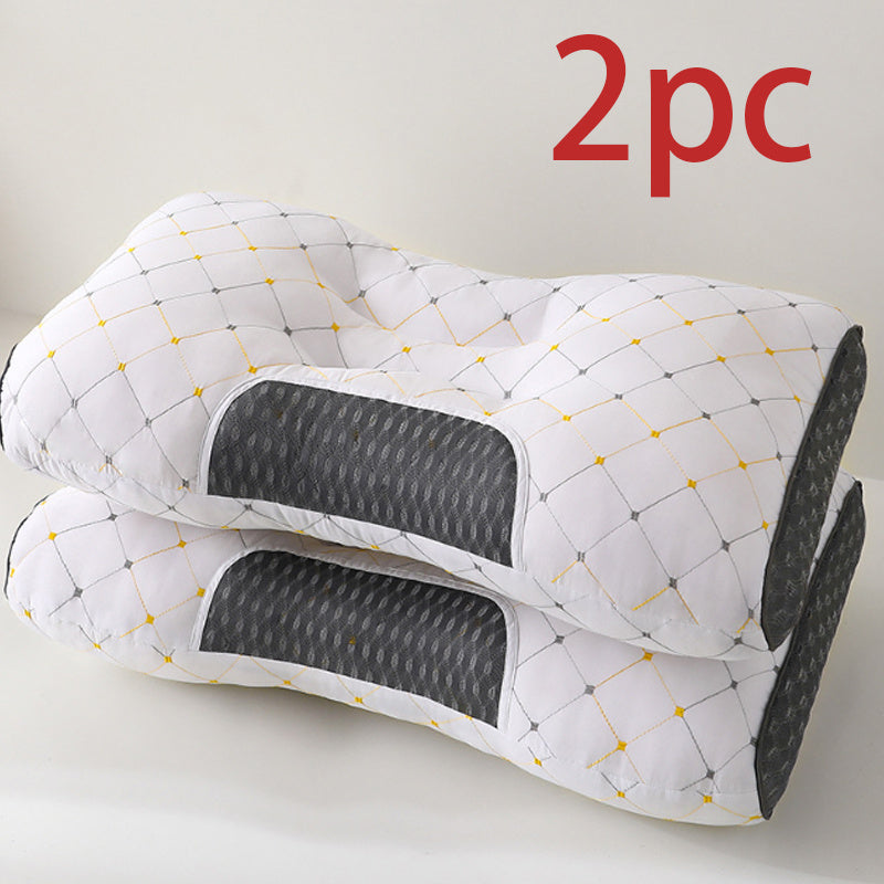 Memory Foam Pillow Inserts 2-Pack with Polyester Cover Cervical Support for Deep Sleep
