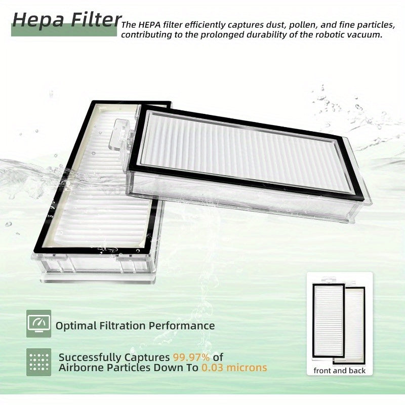 Robot changyutgich uchun 15 ta qismlik almashtirish detallar to'plami, cho'tkalar, filtrlashlar, moplar bilan
