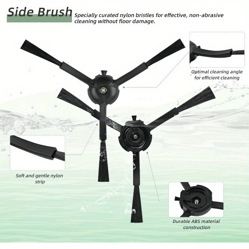 Robot changyutgich uchun 15 ta qismlik almashtirish detallar to'plami, cho'tkalar, filtrlashlar, moplar bilan