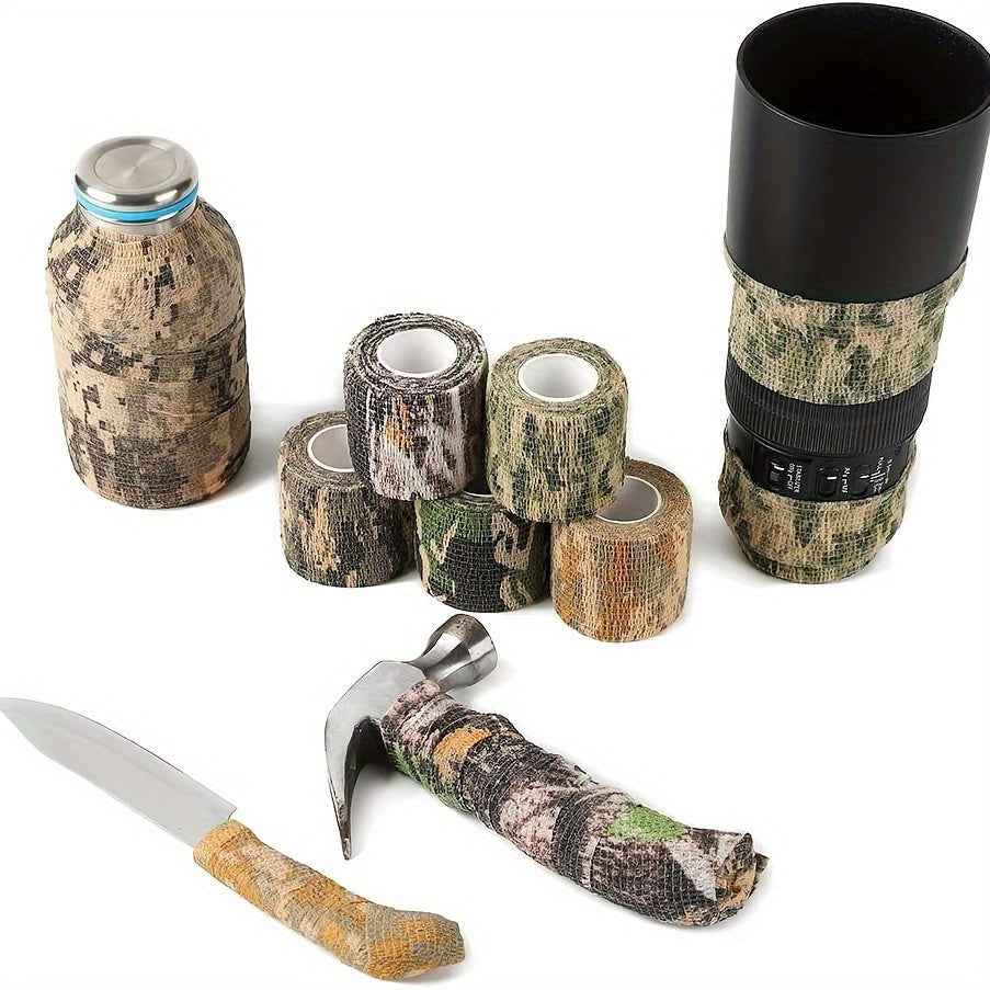 6-Pack Camouflage Tape for Military Hunting Camping Hiking Sports