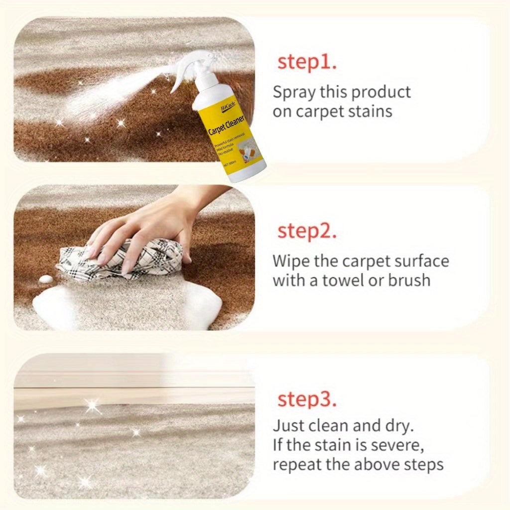 Matras va mato dog'larini tozalash uchun gilamni tozalash spreyi, PH neytral, vodorod periksidi, ona bo'lish davrida xavfsiz