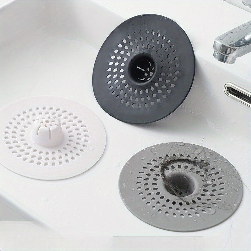 Filtro de drenaje de ducha de plástico gris para bloqueo de residuos en lavabo y bañera
