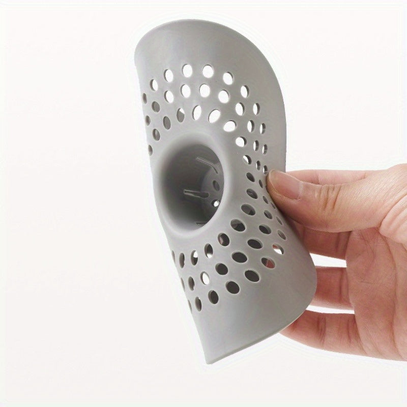 Dumaloq kulrang plastik soch tutgich dush, lavabolar va vannalar uchun. Qoldiqlarni filtrlash va suv oqimini saqlashda samarali. Tozalash oson.