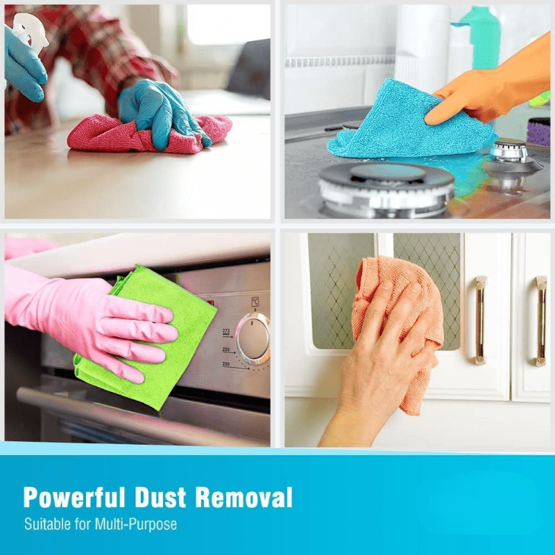 30 ta yuqori singdirish qobiliyatiga ega mikroto'qima tozalash matolari to'plami, yashash xonasi, hammom, oshxona va avtomobilni parvarish qilish uchun ideal ko'p maqsadli chang tozalash matolari