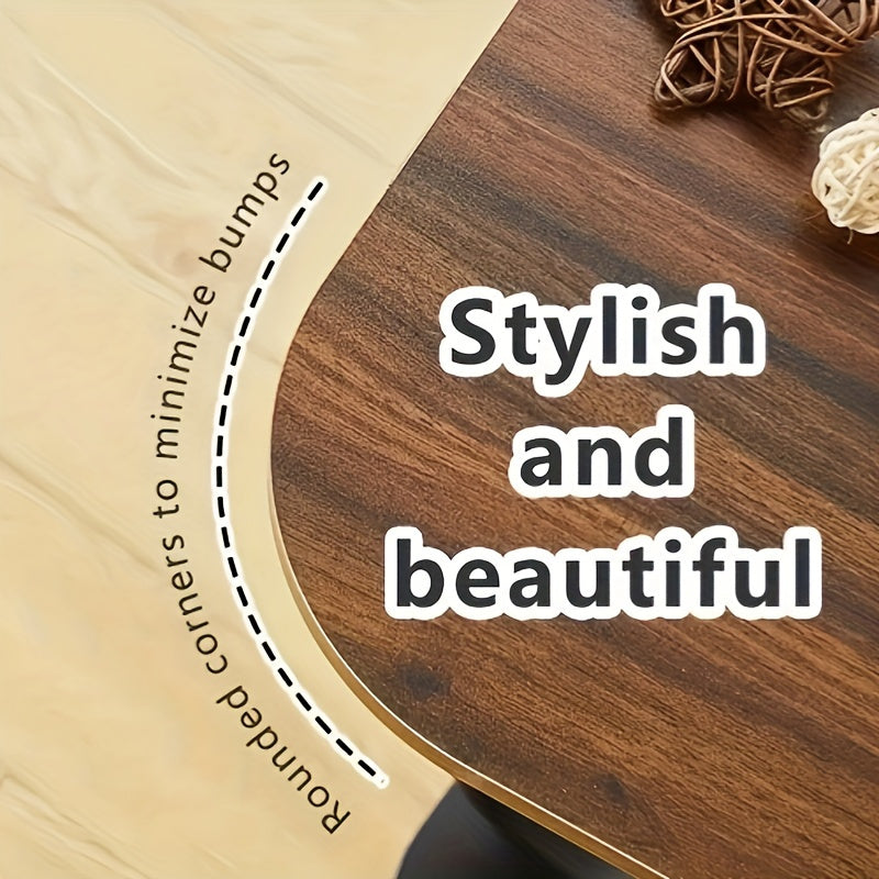 Klassik Dizaynli Yon Stol, Mustahkam Yog'och Asos - Silliq va Joyni Tejaydigan, Mustahkam Metall Ramka, To'liq Yig'ilgan Holatda Yetkaziladi, Yashash Xonasi yoki Balkon Uchun Ideal, Vaz va Kitob Ushturmasi Kiritilgan, Zamonaviy Stol Bezaklari