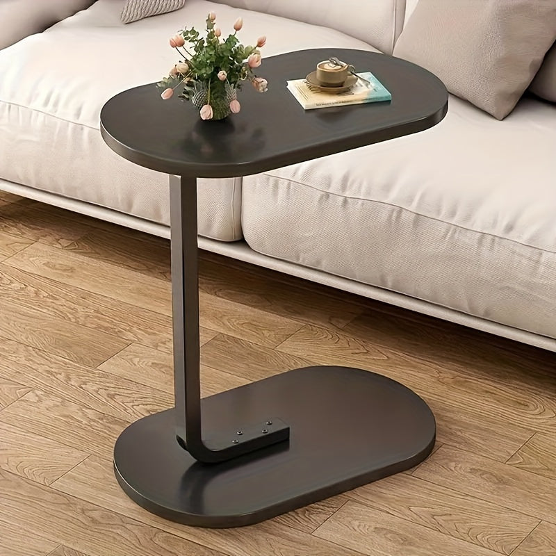 Klassik Dizaynli Yon Stol, Mustahkam Yog'och Asos - Silliq va Joyni Tejaydigan, Mustahkam Metall Ramka, To'liq Yig'ilgan Holatda Yetkaziladi, Yashash Xonasi yoki Balkon Uchun Ideal, Vaz va Kitob Ushturmasi Kiritilgan, Zamonaviy Stol Bezaklari