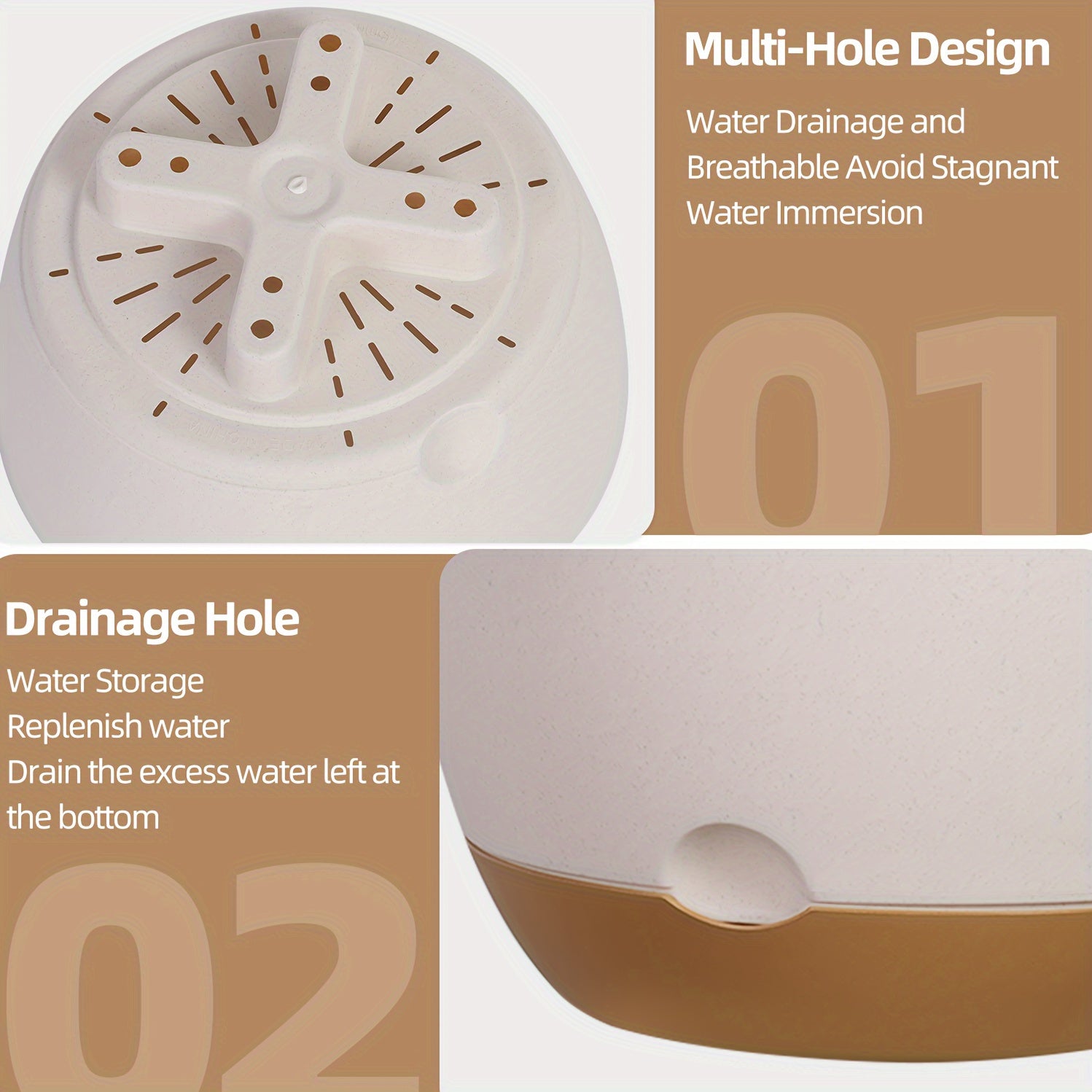 3 dona osilgan gulqopqog'i to'plami, 20.32cm katta sig'imli drenaj zanjiri, olib tashlanadigan idish, ichki va tashqi bog'lar, balkon bezaklari