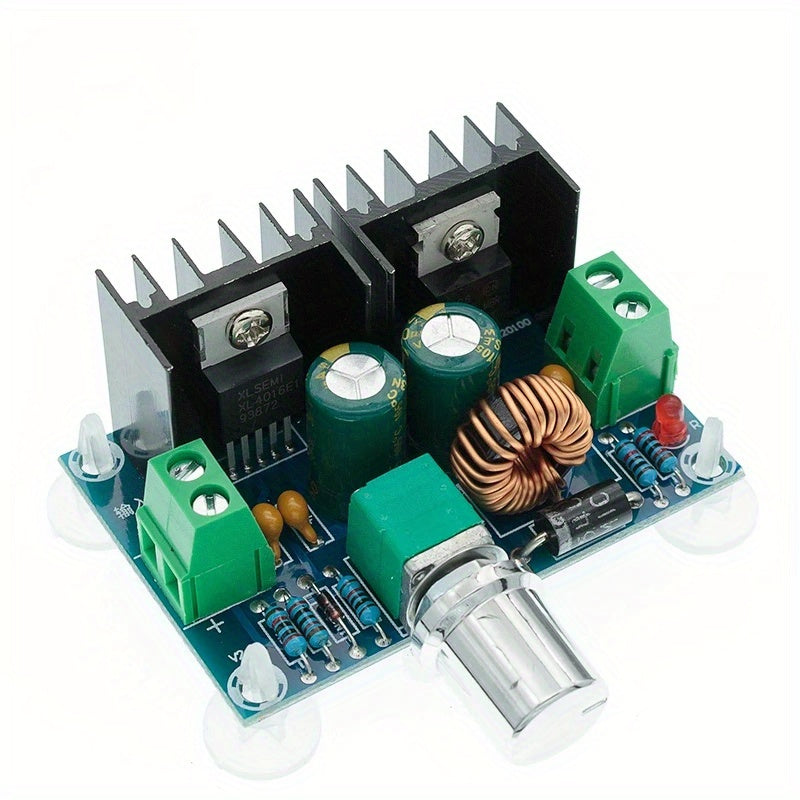 Convertidor Buck DC-DC ajustable PWM 4-40V a 1.25-36V 8A 200W con disipador de aluminio