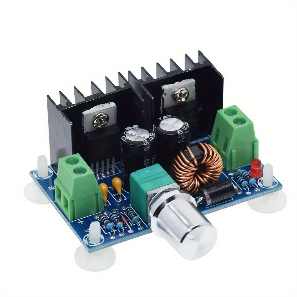 Convertidor Buck DC-DC ajustable PWM 4-40V a 1.25-36V 8A 200W con disipador de aluminio