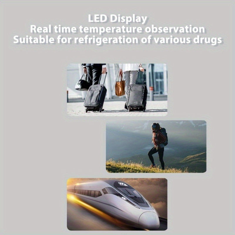 Мини портативный автомобильный холодильник-переноска для путешествий, электронный охладитель