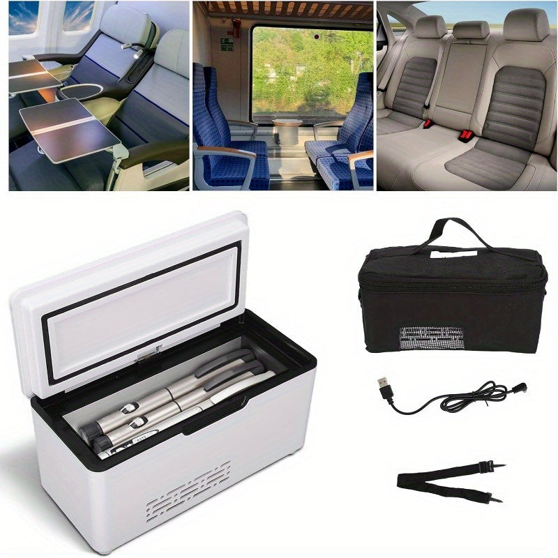 Мини портативный автомобильный холодильник-переноска для путешествий, электронный охладитель