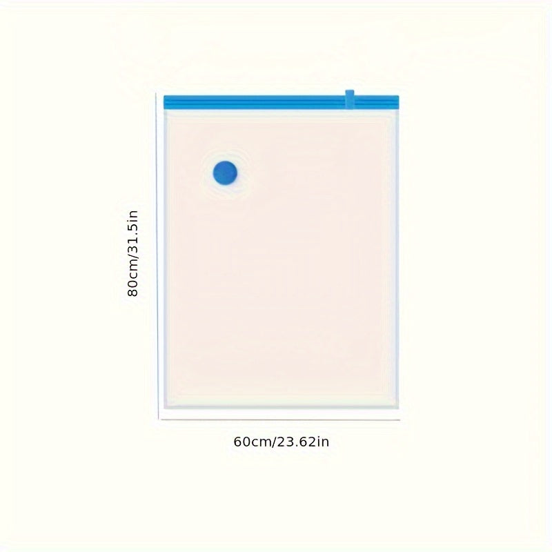 Set of 6 Reusable Vacuum Storage Bags with Hand Pump for Bedding Clothes and Duvets