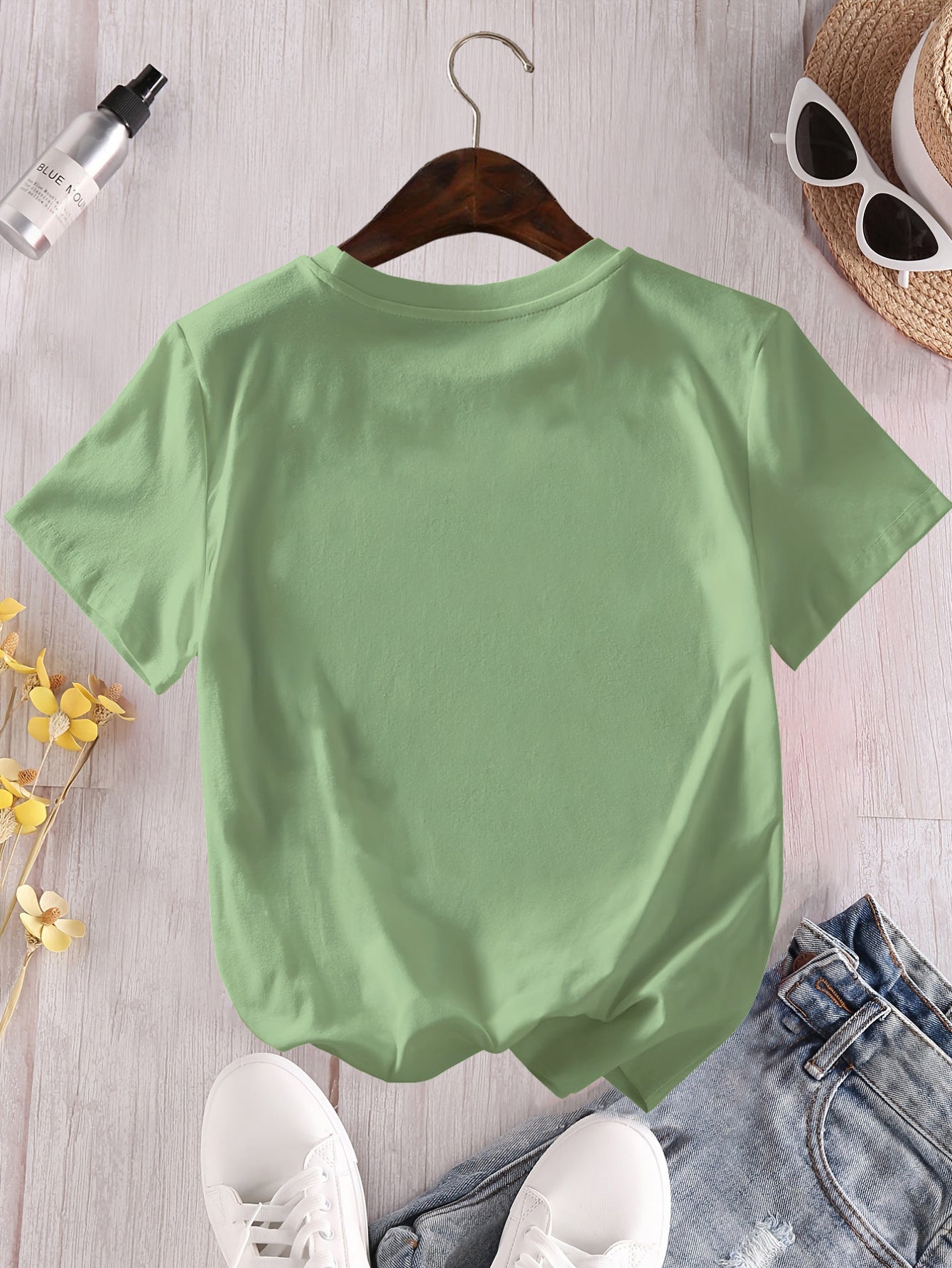 Women's Print T-Shirt with Short Sleeves Crew Neck Polyester Blend Spring Summer Fall Collection