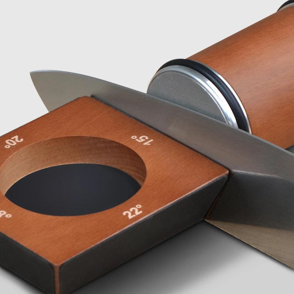 Afilador de cuchillos con diamantes para cuchillos de cocina, afilado de 15-22 grados