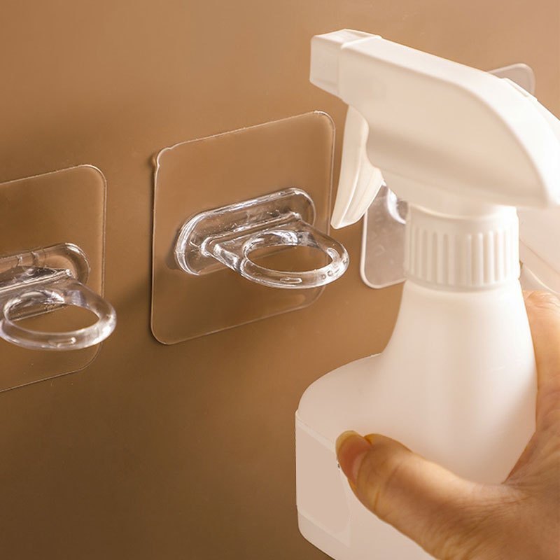 Clear Adhesive Hooks 6/10/20 Pack Wall Mount for Curtains and Dispensers Strong Durable Easy Install