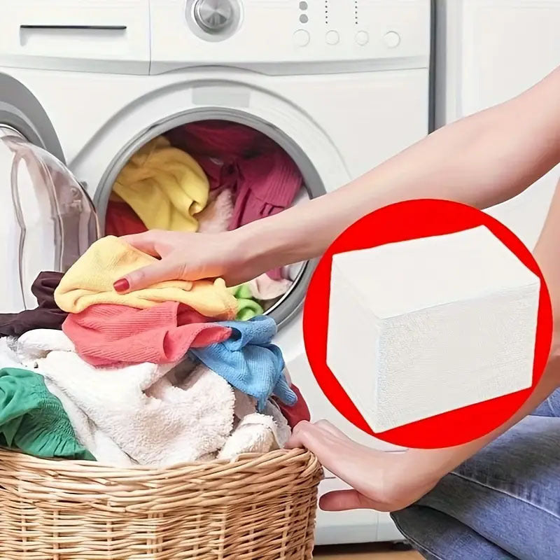 Hypoallergenic Laundry Detergent Sheets with Stain Removal No Plastic Fresh Scent for Home Travel Camping