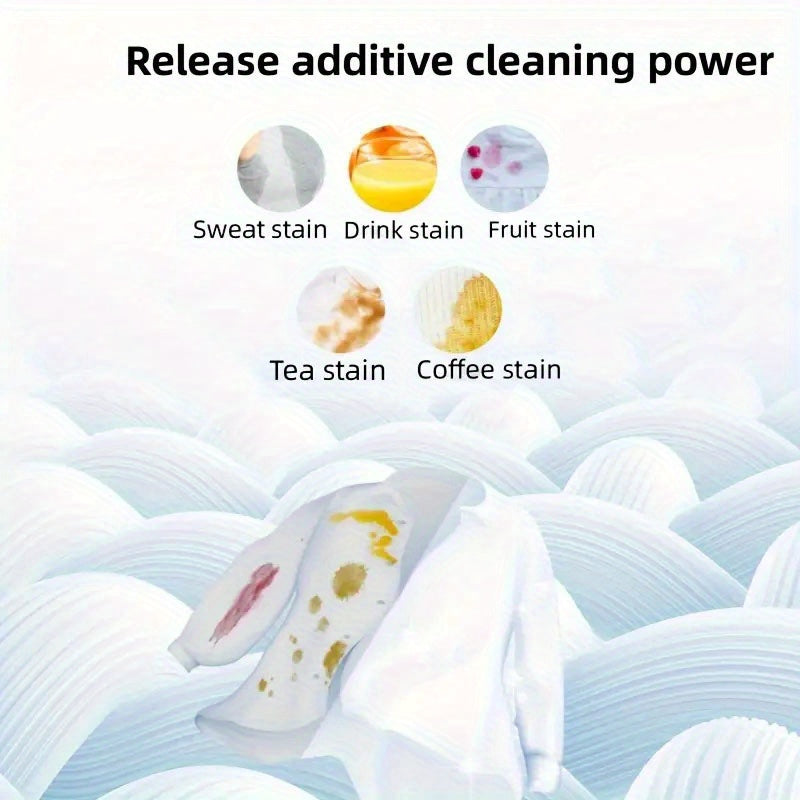 Hypoallergenic Laundry Detergent Sheets with Stain Removal No Plastic Fresh Scent for Home Travel Camping