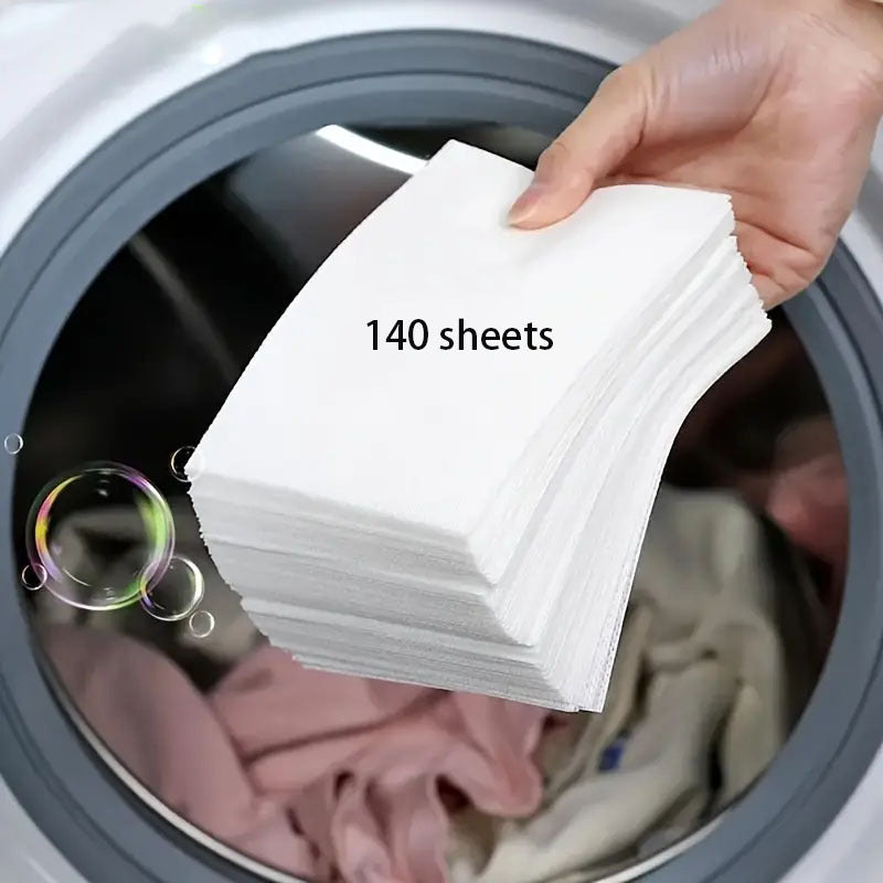 Hypoallergenic Laundry Detergent Sheets with Stain Removal No Plastic Fresh Scent for Home Travel Camping