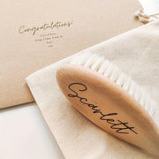 Custom Engraved Hair Brush Set with Fiberboard Handle Personal Keepsake Gift