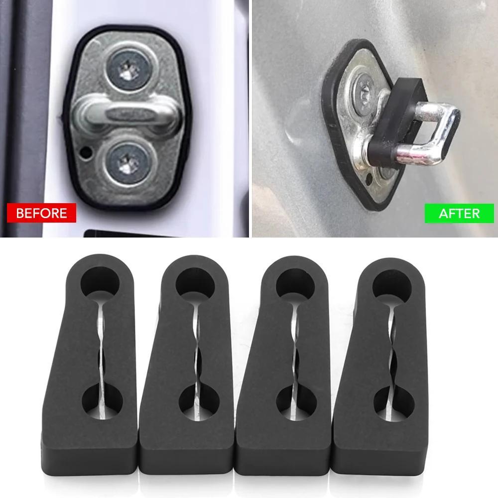 4pcs Car Door Lock Sound Deadener Damper Buffer Noise Reduction Seals