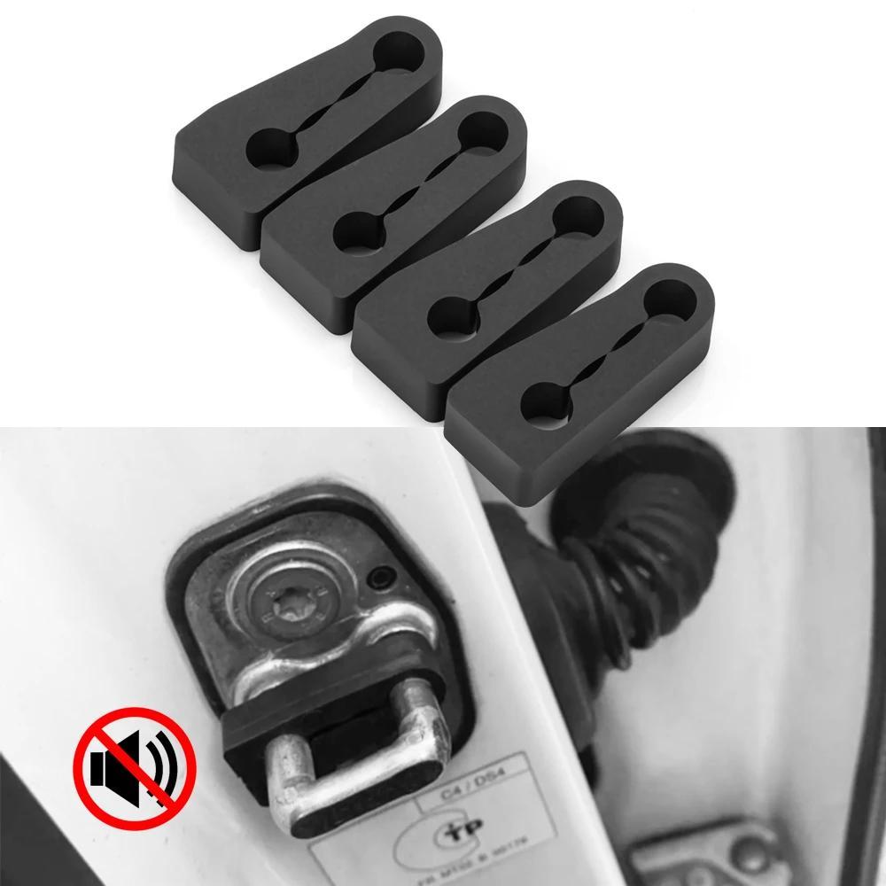 4pcs Car Door Lock Sound Deadener Damper Buffer Noise Reduction Seals