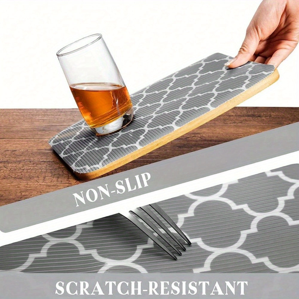 Estera de estantería resistente al agua y antiadherente, versátil para armarios y cajones de cocina