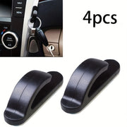 Pack de 4 ganchos para coche adhesivos de ABS para organizador de respaldo de asiento