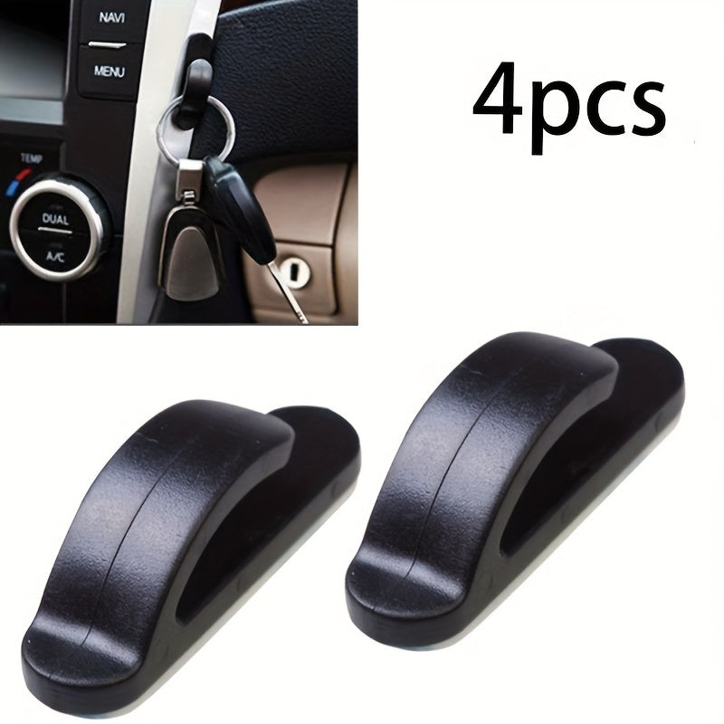 4 Pack Self-Adhesive ABS Car Hook Hangers for Seat Back Organizer