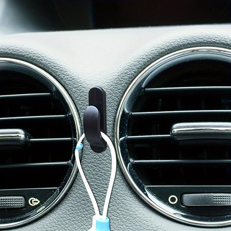 Pack de 4 ganchos para coche adhesivos de ABS para organizador de respaldo de asiento