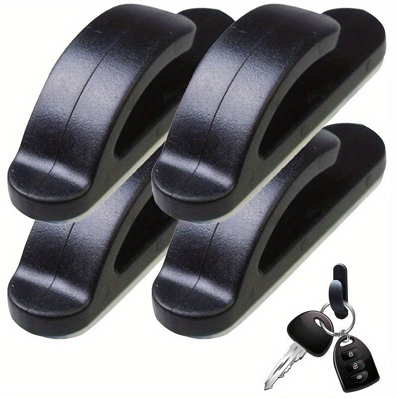Pack de 4 ganchos para coche adhesivos de ABS para organizador de respaldo de asiento