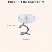 20 ta to'plam yotoq qopqog'i ignalari, chiziqli tacks, choyshablar, mebel qoplamalari, yostiqchalarga mos, shaffof, yopishmaydigan