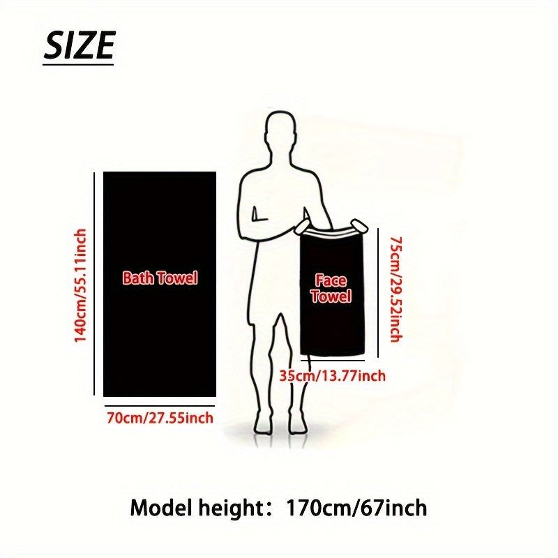 Luxury Striped Bath Towels for RVs Home and Salon Quick-Drying Soft Lightweight