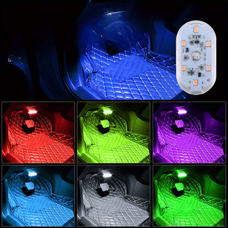 Interior Car Ceiling Light Touch Activated LED White Multicolor