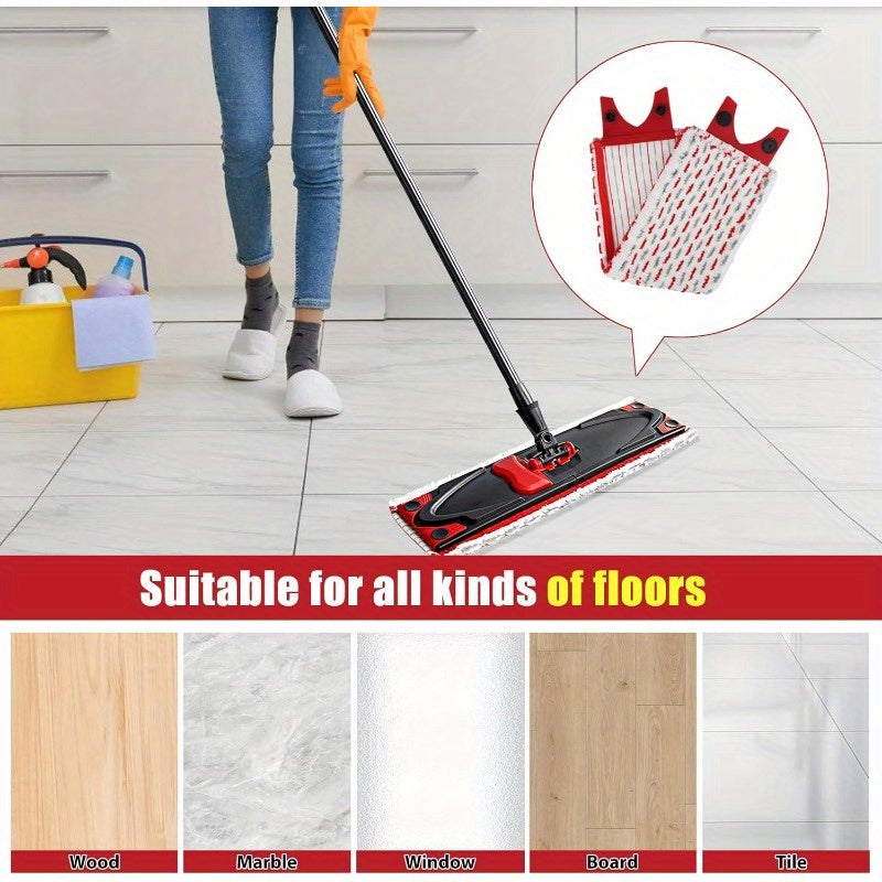 Ultramax Mop Refills Pack of 3 Fabric Floor Cleaner Replacement Accessories