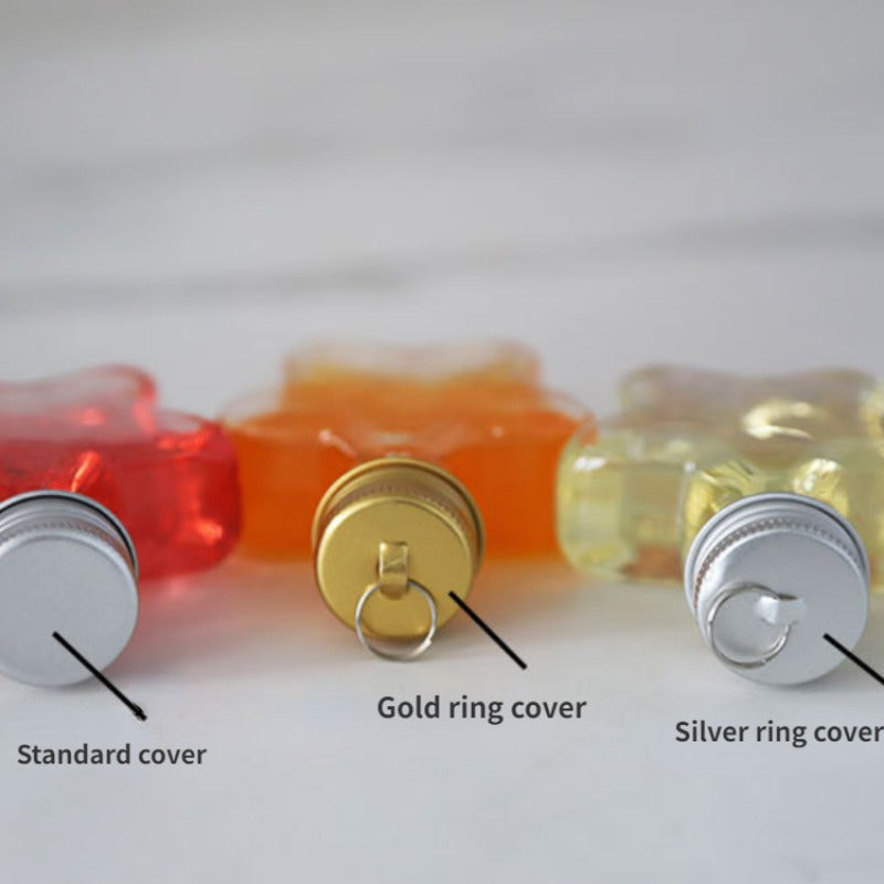 Set of 10 Small Star-Shaped 200ml Clear Plastic Beverage Bottles for Christmas Tree Decoration