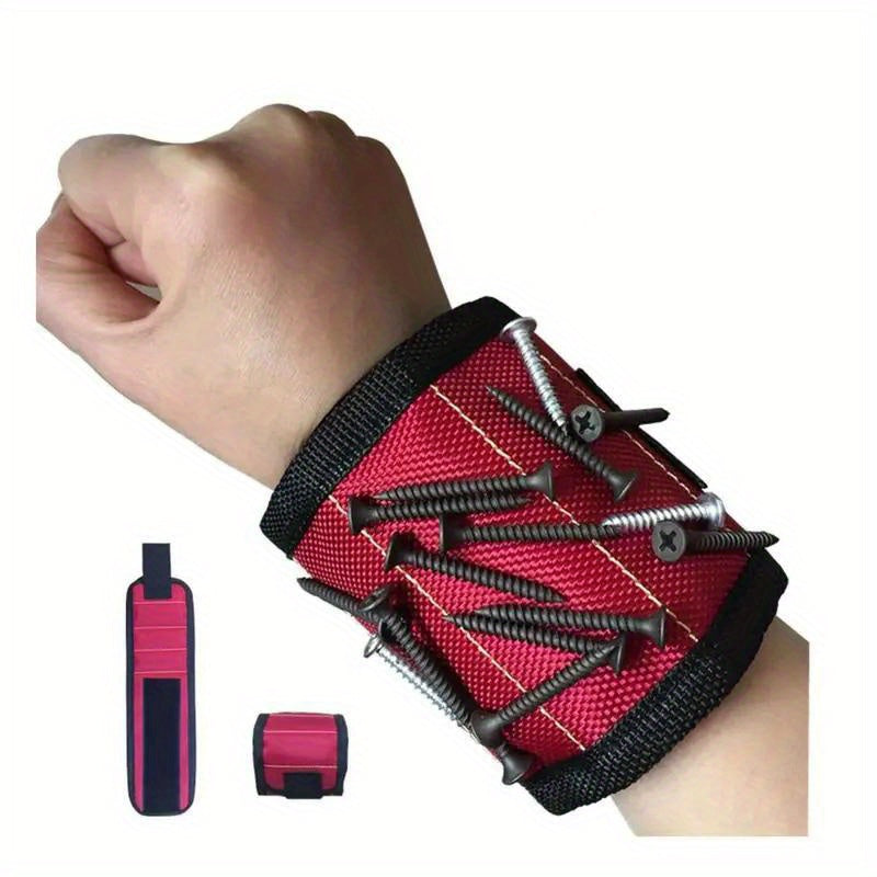 Magnetic Wristband Durable Linen Tool Holder for Screws Nails and Bits