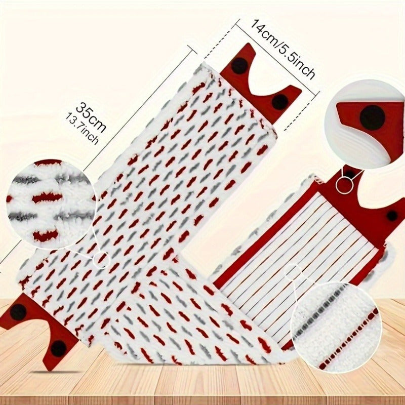 Ultramax va Ultramat 2-in-1 Mops uchun 5 ta Mikrotoʻlqinli Mop Yostiqlari, Qayta Ishlatiladigan Sochiq, Absorbent Pol Shaffof Yuvish Matolari